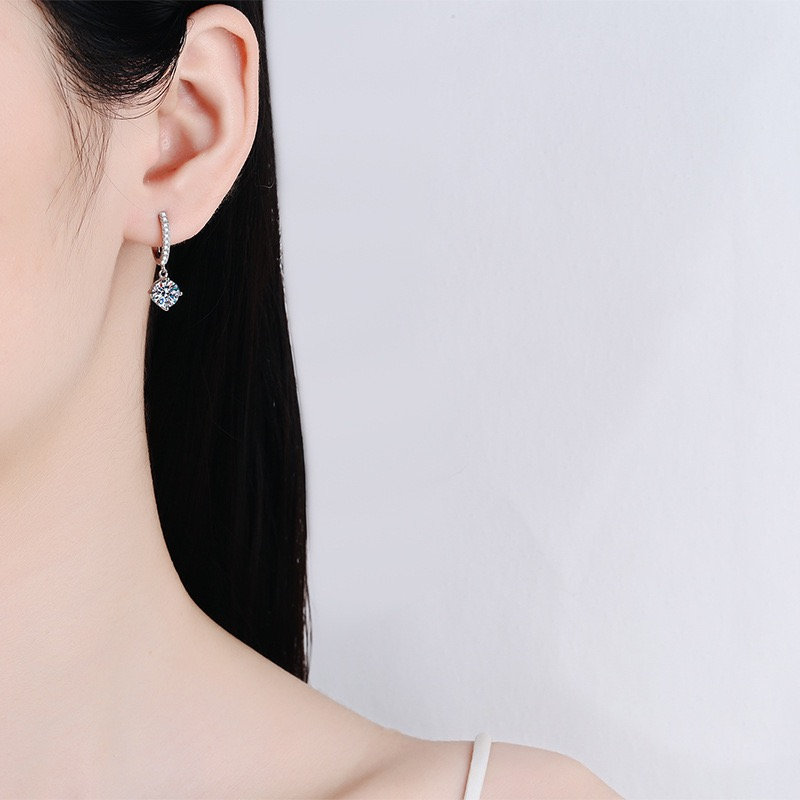 Classic Four Claw Moissanite Earrings